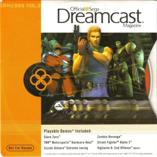 Official Sega Dreamcast Magazine Demo Disc January 2000 box art for Sega Dreamcast